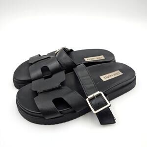 Steve Madden Mayhem Slide Sandal Open Toe Women's Black Size US8 EU39